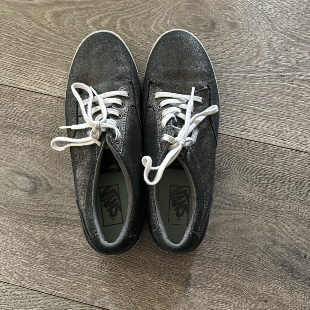 Silver graphite vans, classic style, size 11 women’s.
